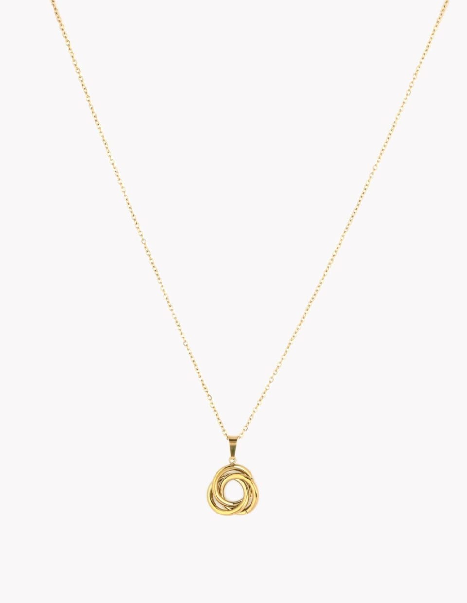 product-Colar em aço laços entrelaçados-0